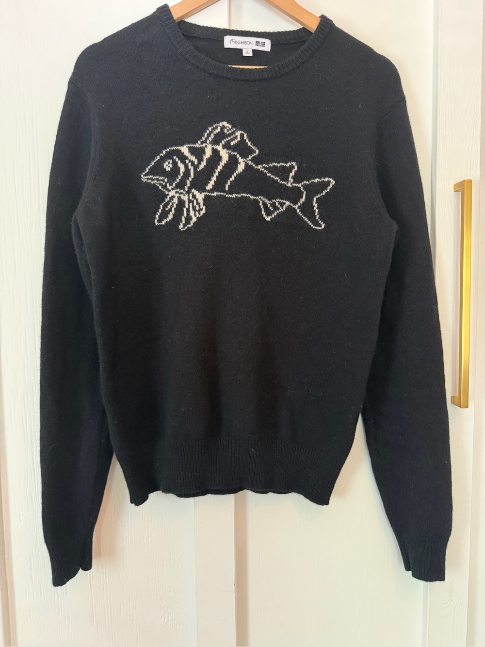 JW Anderson X Uniqlo Fish Sweater, Size: Medium.